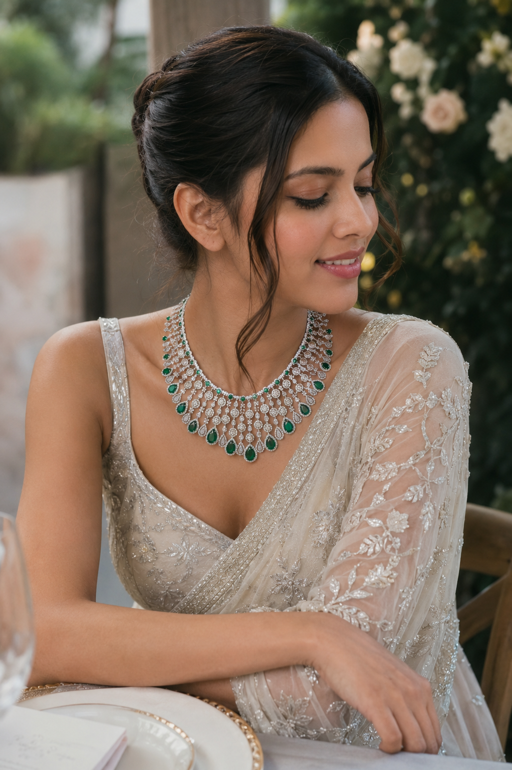 Imperial Emerald Cascade Heritage Necklace