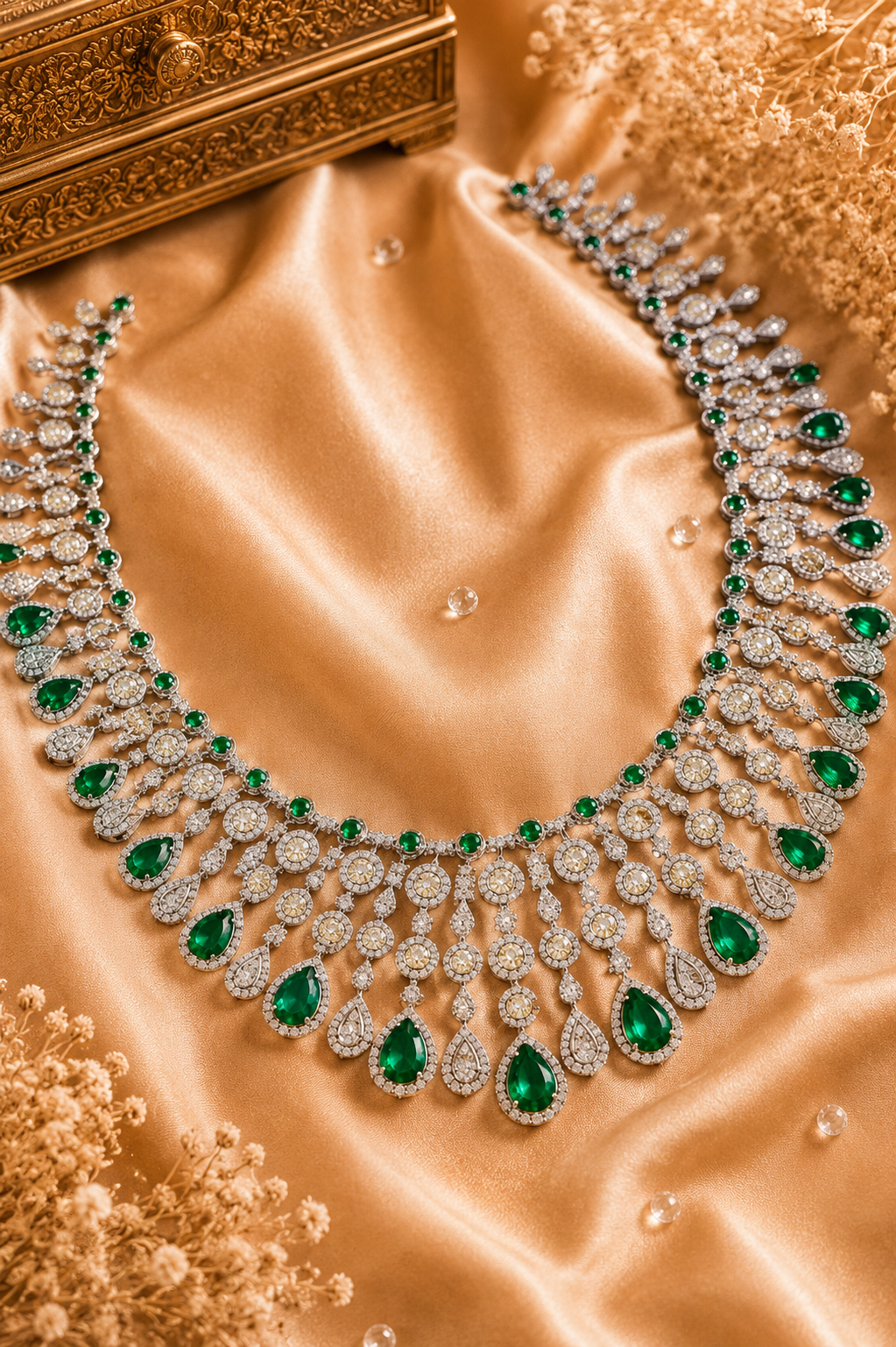 Imperial Emerald Cascade Heritage Necklace