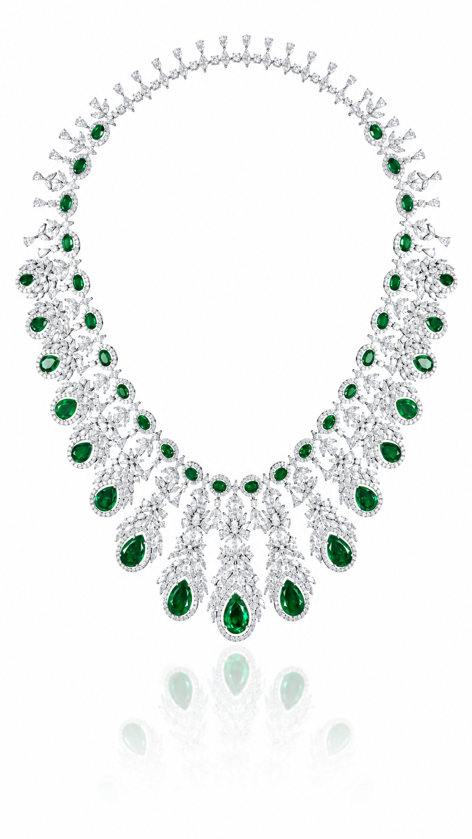 Imperial Emerald Diamond Grand Necklace