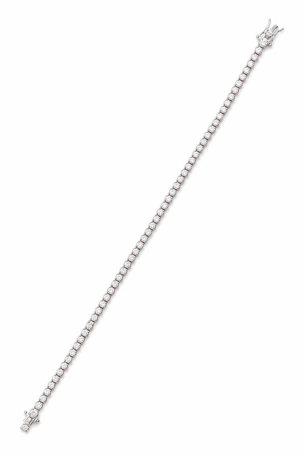 Classic Diamond Tennis Bracelet in White Gold