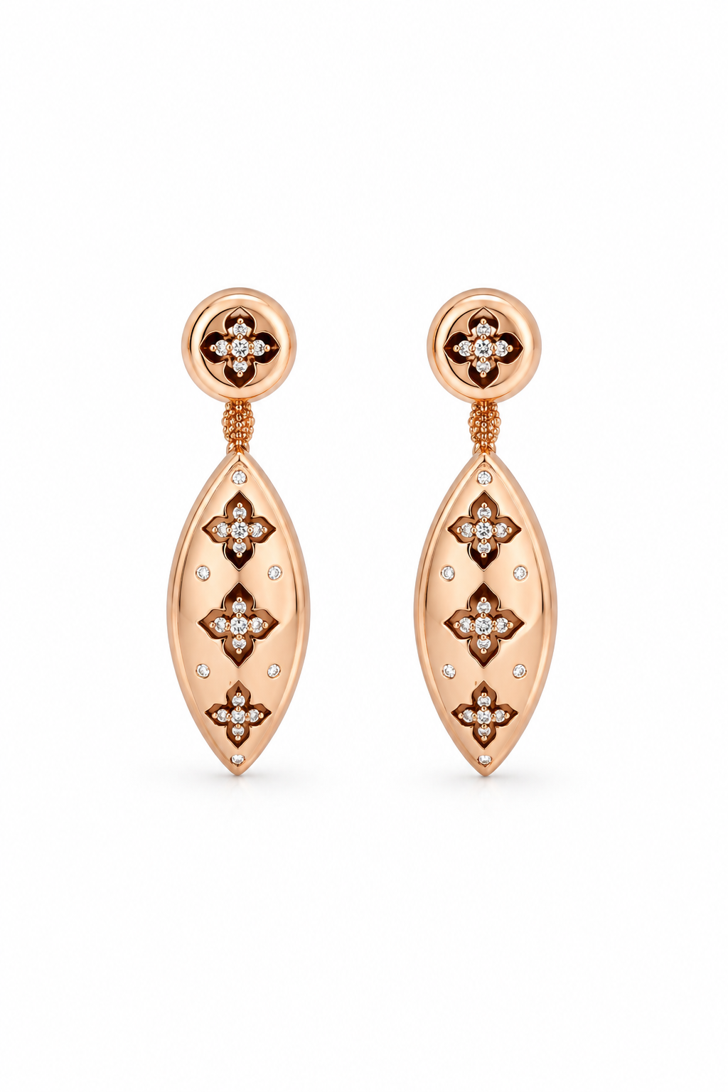 Quatrefoil Marquise Drop Earrings