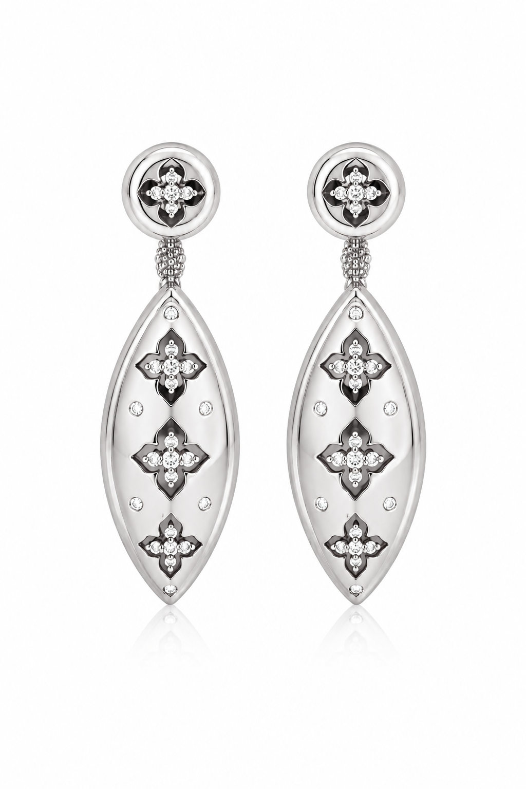 Quatrefoil Marquise Drop Earrings