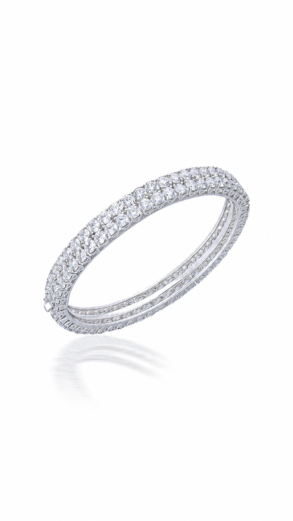 Classic Diamond Tennis Bracelet in White Gold