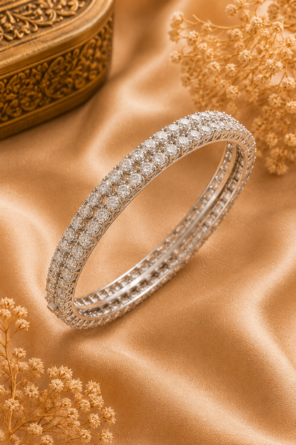 Classic Diamond Tennis Bracelet in White Gold