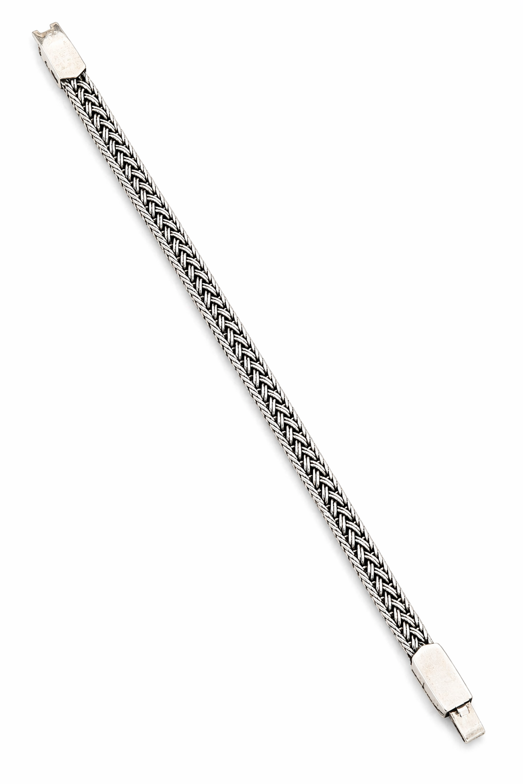 Woven Silver Men’s Bracelet