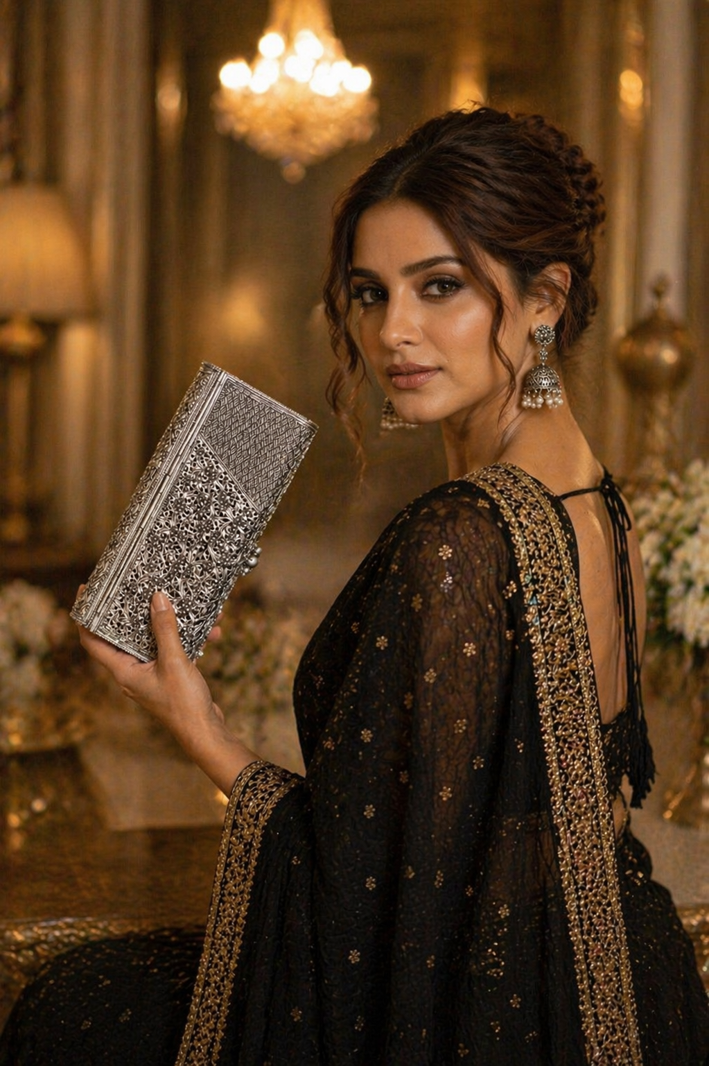 AURELIA SILVER CLUTCH