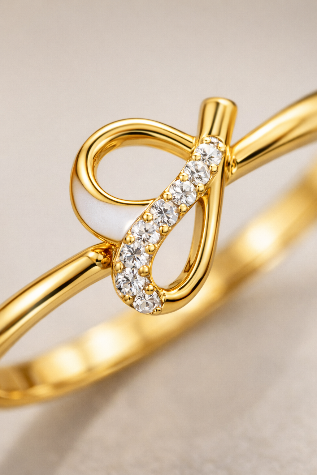 Minimal Gold Infinity Twist Ring